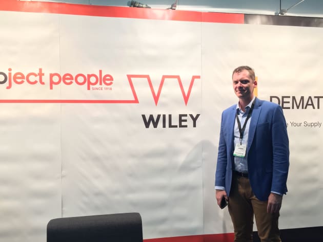 Wiley was demonstrating an augmented reality Dematic storage and retrieval system in action on its stand. 

The company &lsquo;s director of commercial technology, Brett Wiskar (pictured), also took to the stage at Foodpro to discuss mixed reality and its role in empowering decision making in food and beverage plants of the future. 

At Foodpro, however, Wiley's focus was less on its stand, and more on its supplier relationships, according to Wiley&rsquo;s digital PR & communications manager Rachael Hedges. 

With this in mind, the design, build and construction company was promoting its new LinkedIn group, the Project Partners Guild, which links its suppliers with industry information and news