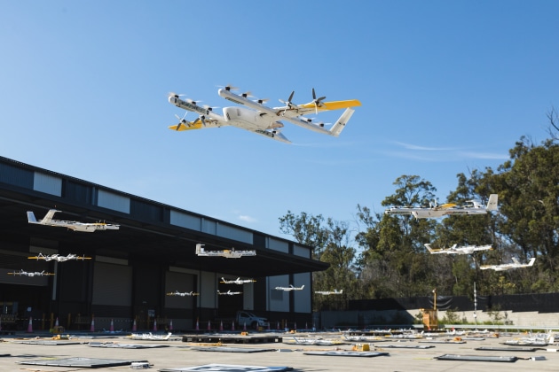 With what seems like most of the Eastern Seaboard under water, it seems appropriate that one of Australia&rsquo;s largest supermarkets takes off to offer drone deliveries. (Image source: Coles)