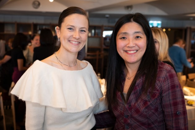 Judge Marissa Altmeier of Pernod Ricard Australia with finalist Fonny Chang of Woolworths.