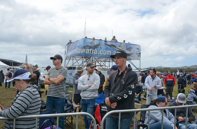 Improved weather conditions on the Sunday brought a sunnier disposition from the crowd as well. (Steve Hitchen)