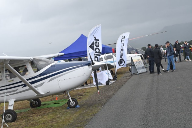 General aviation had its place with several displays set up on the inactive runway. (Steve Hitchen)