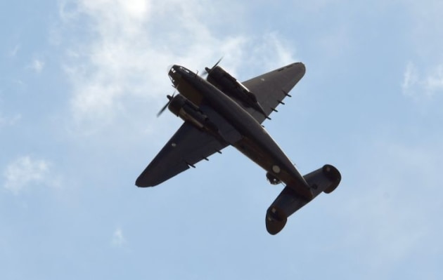 The Hudson from Temora shows its agility in the air. (Steve Hitchen)