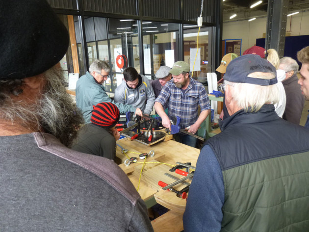 Bern Chandley and Ross Annels gave a masterclass on steambending.