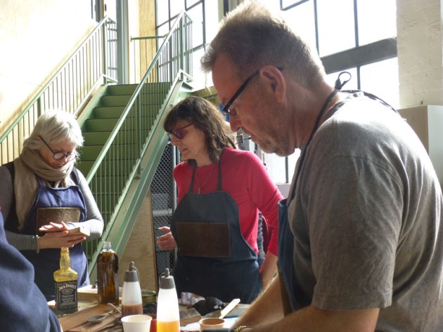 Carol Russell's masterclasses explored spooncarving and wood finishing techniques.