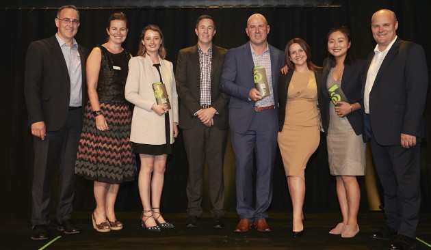 Woolworths and AB Foods representatives at the awards night.