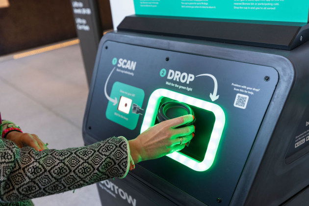 Smart reuse: Huskee Borrow cup scheme launched in Barangaroo, Sydney to mark World Refill Day (Image: Byron Martin Photography)
