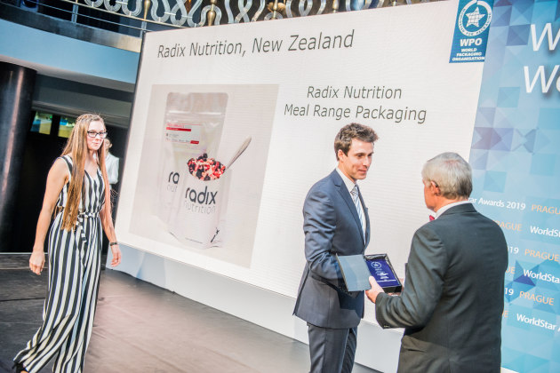 New Zealand company Radix Nutrition won recognition for its foil breakfast packagin, which is simple to use, accessible in any situation, and preserves nutrients.