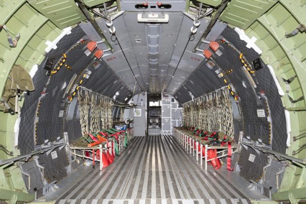 Inside the French Armee de l'Aire CASA. (Phil Hosking)