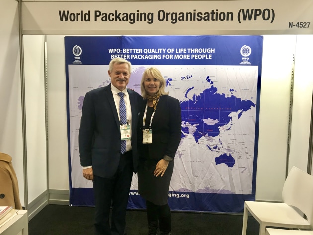 PKN dropped in to the WPO stand to chat with president Pierre Pienaar about the WPO's mission at the show and beyond. Pienaar, who was also representing PMMI partner the Australian Institute of Packaging at Pack Expo (he is AIP's education director) said what the education sessions at Pack Expo brought home to him were the gaps in 'big-picture' technical knowledge in certain industry sectors and geographical markets, and also the excellent job AIP is doing with its education and skills training drive in the areas of sustainability and food waste in the Australia/ New Zealand region.