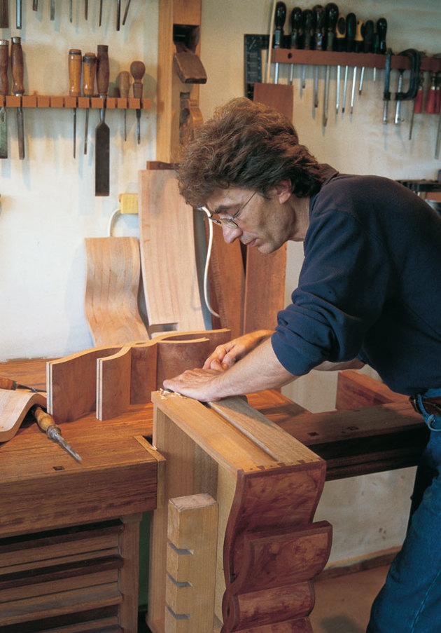 George Gavaric in his workshop