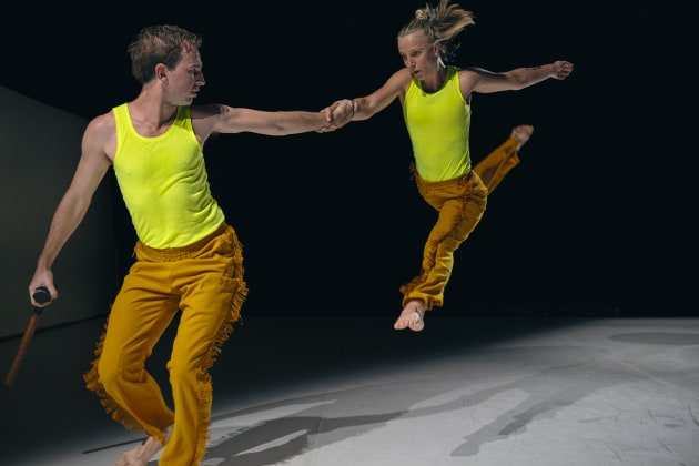 Amber McCartney and Geoffrey Watson in 'One Single Action'. Photo by Gregory Lorenzutti.