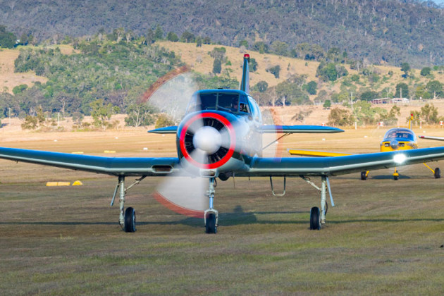 A Yak 18 taxis at Watts Bridge. (John Absolon)
