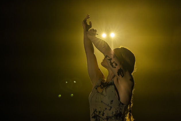 Clem Benson performing 'Lament'. Photo by Camlight Productions.