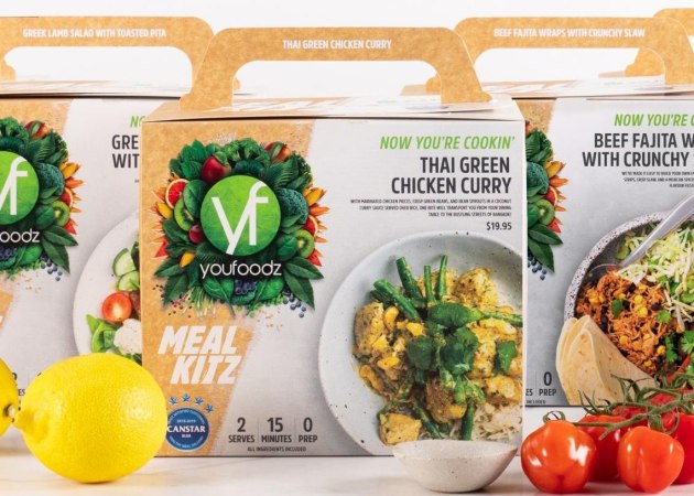 PIDA 2020 Food Category Finalist: Platypus Print Packaging for the Youfoodz Meal Kit.