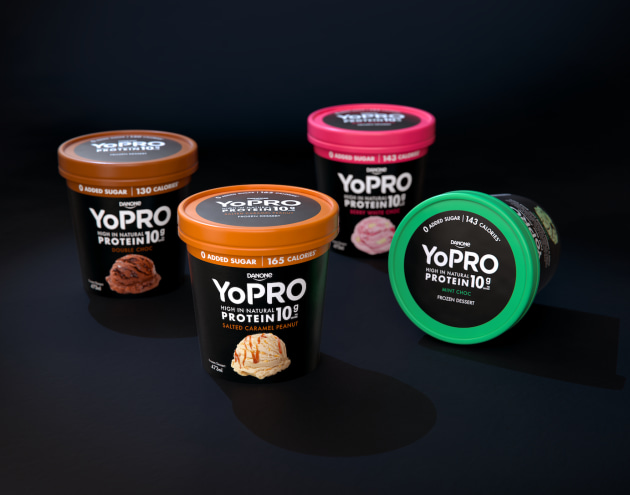 The latest variant for Danone&rsquo;s YoPRO is a high protein better-for-you frozen dessert. The expansion into tubs is a segment disruptor, with its creamy texture packed with 10 grams of natural protein.