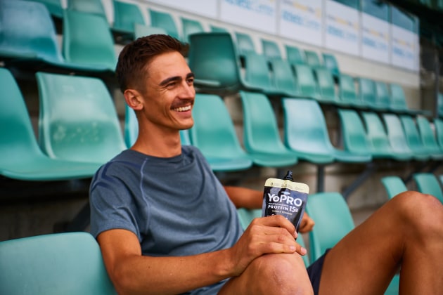 Commonwealth Games gold medallist high jumper Brandon Starc is one of the many Australian athletes part of the YoPRO Olympic campaign.