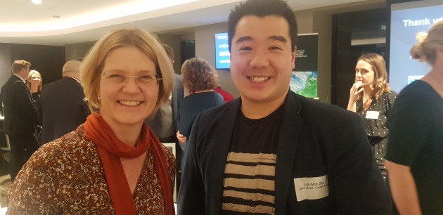l-r Jacky Nordsvan, Nestle with Lok-Man Shu, David Jones