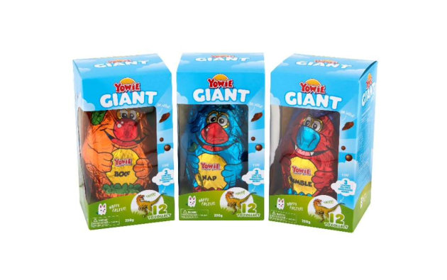 The Special Edition Giant Yowie comes with three limited edition dinosaur collectables.