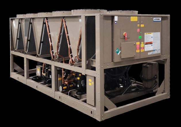 The YORK YVAA Style B Air Cooled Screw Chiller.