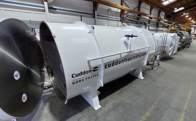 A new &lsquo;green&rsquo; range of commercial freeze dryers aimed at the dairy industry launched by leading New Zealand manufacturer Cuddon Freeze Dry.