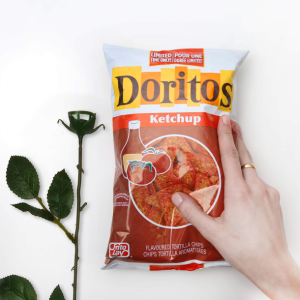 Doritos Canada suggested replaced the traditional Valentine's flower with Ketchup Roses this year. The Doritos' ad claims Ketchup Roses are a better alternative to flowers, chocolates or a new pair of socks.