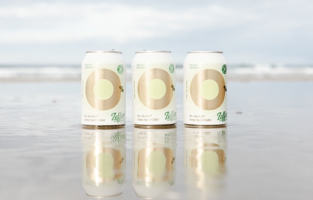 Zeffer is made with Hawke&rsquo;s Bay apples, is naturally gluten-free, vegan-friendly, and 39 calories per can. Image: Zeffer