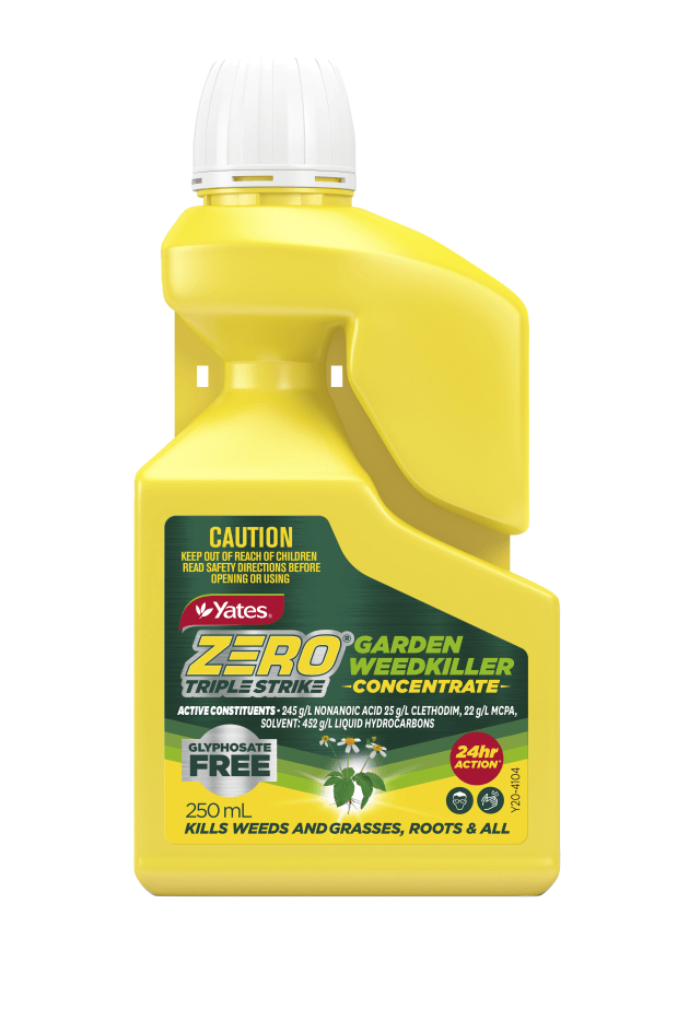 PIDA 2024 finalist Domestic & Household Packaging Design &ndash; Zero Triple Strike Garden Weedkiller Concentrate: Yates