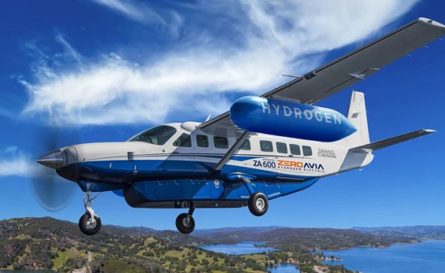 An artist's impression of ZeroAvia hydrogen-electric Grand Caravan. (ZeroAvia)
