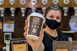Plastic-free coffee cup hits the market