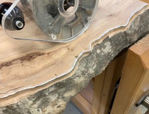 The Merged Table: 'widening' natural edged slabs