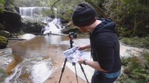 Recreating a 100+ year old photo of a NSW waterfall