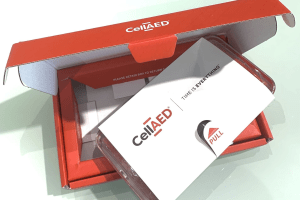 Sturdy box design protects life-saving device