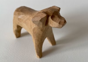 Carving a dog with flat plane techniques