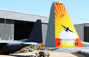Tail art commemorates retirement of C-130H