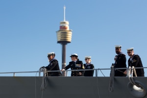 HMAS Warramunga returns home from record-setting deployment