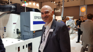 Labelexpo Day 1: Epson shows SurePress with inline finishing