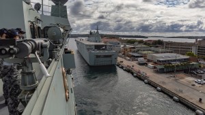 HMAS Adelaide heads to the Solomons