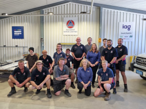 Bodyshop award winners receive their trophies