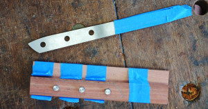 Making up the Hock Paring Knife Kit