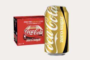 Coke's Golden Can puts packaging in play 