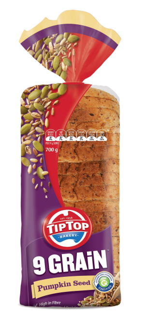 Tip Top revamps sliced bread packaging