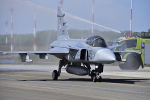 Saab Gripen C fighters given to Hungary 