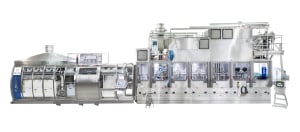 Aseptic blow-and-fill in one 