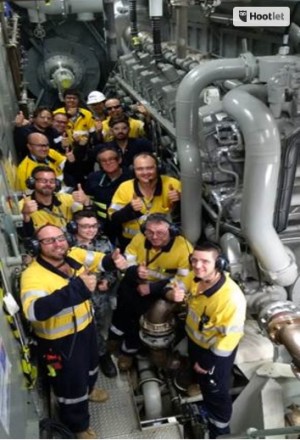 Hobart completes main engine light-off 