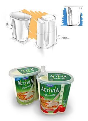 Pouring yoghurt jug pack drives innovation