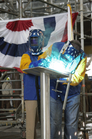 Austal celebrates keel laying for JHSV2