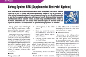 Technical repair methods airbag story 