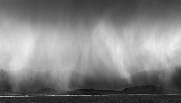 Behind the lens: Black and white snowstorm