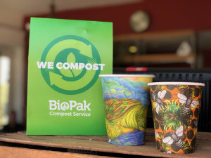 Perth coffee cups go from grounds to earth