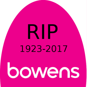Bye-bye, Bowens...